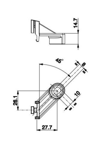 UCHWYT MONTAŻOWY LEWY UKOŚNY SPAL - 3