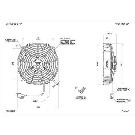 WENTYLATOR SPAL VA67-A101-83A 12V SSĄCY