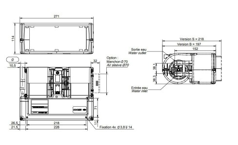 Nagrzewnica wodna SIROCCO TENERE PERFORMA B 24V 6,85kW - 1