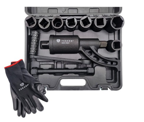 KLUCZ PRZEKŁANIOWY 1:58 KOMPLET Z 7 NASADKAMI TEKSON