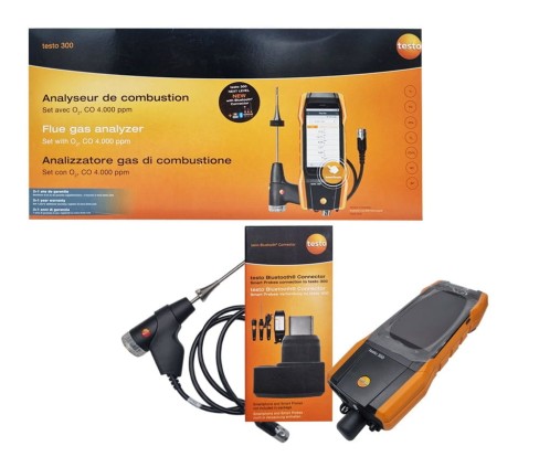 Analizator spalin z sensorem TESTO 300 dotykowy ekran CO O2