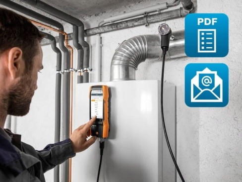 Analizator spalin z sensorem TESTO 300 dotykowy ekran CO O2 - 5