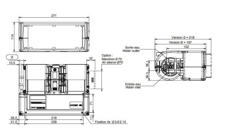 Nagrzewnica wodna uniwerslana SIROCCO TENERE PERFORMA F 12V 6,2kW - 1