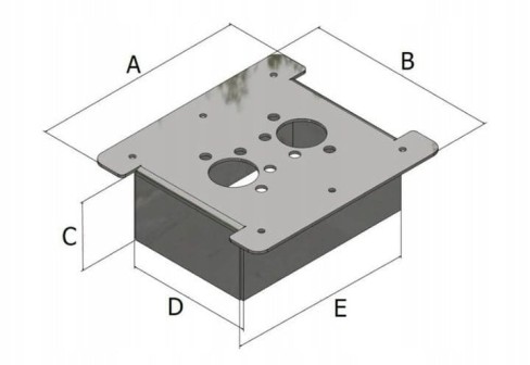 Płyta montażowa Webasto Autoterm Eberspaecher D4 – 4kW stal nierdzewna - 3