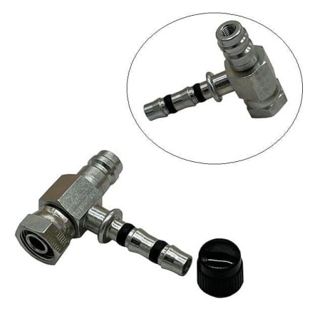 Końcówka do Węży Klimatyzacji na wąż 10mm ZAWÓR HP Nakrętka 22