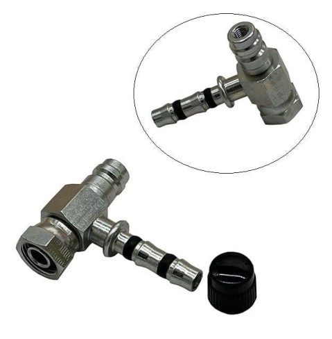 Końcówka do Węży Klimatyzacji na wąż 10mm ZAWÓR HP Nakrętka 22