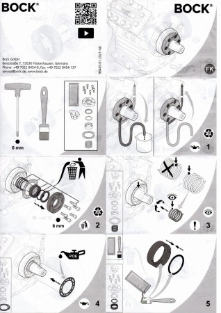 ZESTAW USZCZELNIEŃ DŁAWICA WAŁKA FK50 FKX50 FK40 FKX40