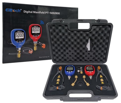 Tester układu chłodniczego/klimatyzacji ELITECH PT500/PT800