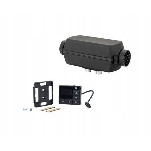 Ogrzewanie Postojowe AUTOTERM D2 2kW 12V Diesel – Panel PU-27 – Zestaw