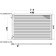 CHŁODNICA SKRAPLACZ KLIMATYZACJI UNIWERSALNY AGREGATY 645X446X19 mm