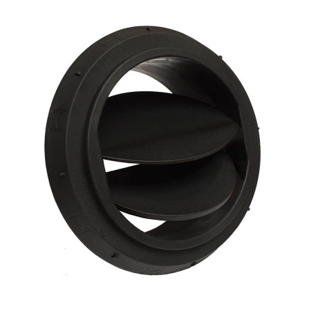 WYLOT POWIETRZA D-90mm ZAMYKANY CZARNY - 1320355A