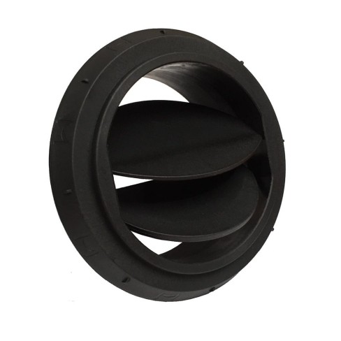 WYLOT POWIETRZA D-90mm ZAMYKANY CZARNY - 1320355A