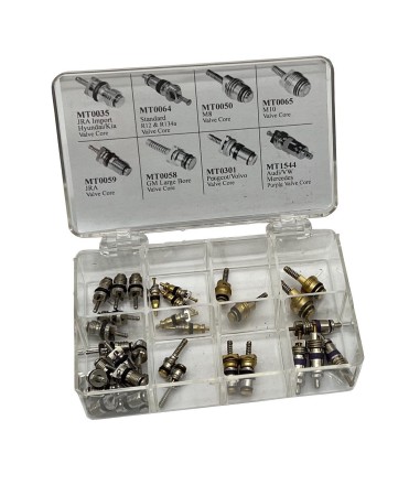 ZESTAW ZAWORKÓW SCHRADERA KLIMATYZACJA 32 sztuk