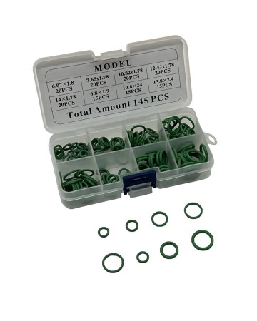 ZESTAW ORINGÓW KLIMATYZACJI ORING O-RING 145 sztuk