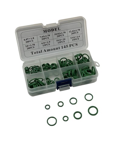 ZESTAW ORINGÓW KLIMATYZACJI ORING O-RING 145 sztuk