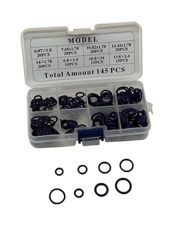 ZESTAW ORINGÓW KLIMATYZACJI ORING O-RING 145 szt.