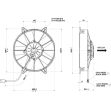 WENTYLATOR SPAL 12V VA15-AP70/LL-39A 255MM SSĄCY - 2