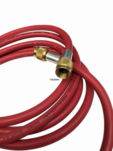 PRZEWÓD SERWISOWY CZERWONY 3/8” SAE – 3/8” SAE 300cm