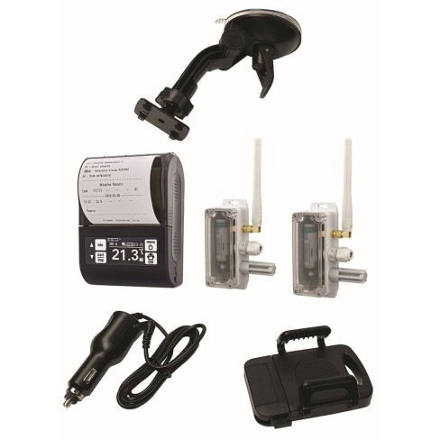 Rejestrator temperatury DR203 ESCO + 2 czujniki Bezprzewodowe + Świadectwo