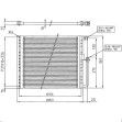 CHŁODNICA SKRAPLACZ KLIMATYZACJI UNIWERSALNY 680X360XSP16
