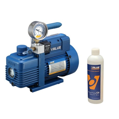 Pompa Próżniowa VALUE V-i220SV + Zestaw narzędzi VALUE VTB-5B-I R32