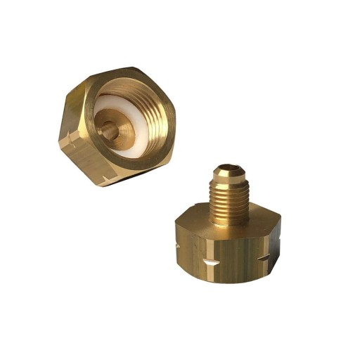 REDUKCJA NA BUTLĘ LEWY GWINT 21,8mm - 1/4"SAE R32 R1234yf R1234yz