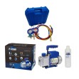 Pompa Próżniowa VP115N 1 stopniowa 51l/min + Manometry R32 R404A R410A - Aitcool