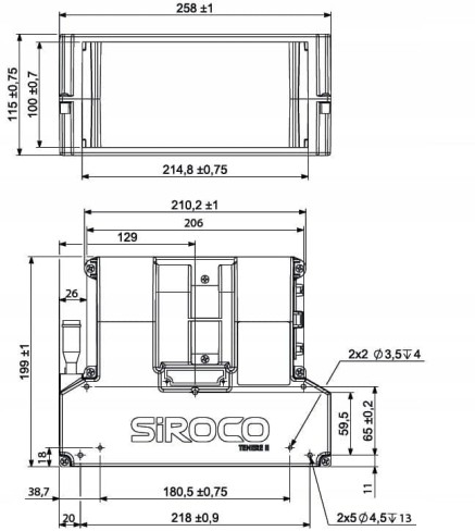 Nagrzewnica wodna Siroco Tenere II wersja 2 wyloty D60 12V 01600066