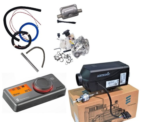 Ogrzewanie Eberspaecher Aitronic D4 4kW 12V + Uniwersalny zestaw montażowy + Panel EASYSTART PRO