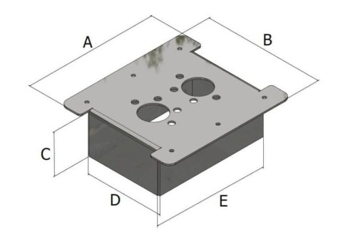 Płyta montażowa Autoterm Webasto Eberspaecher D2 – 2kW stal nierdzewna - 4