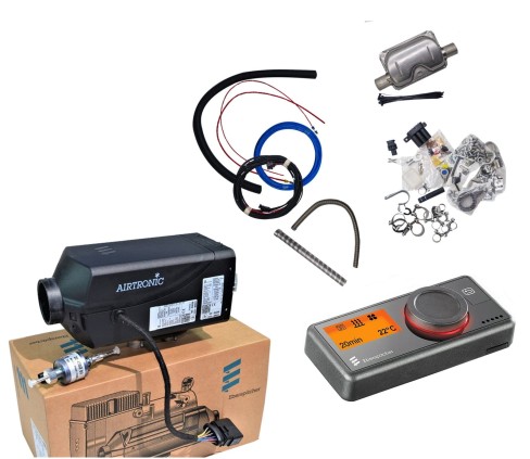 Ogrzewanie Eberspaecher Aitronic D2 2kW 24V + Uniwersalny zestaw montażowy + Panel EASYSTART PRO - 1