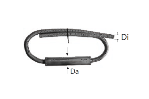 Tłumik spalinowy FI24mm 180cm Webasto Marine