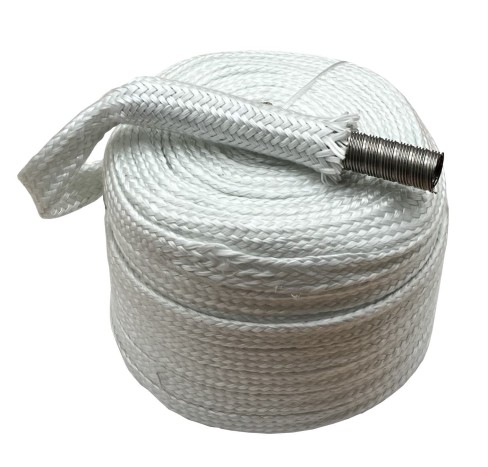 Rękaw z włókna szklanego IZOLACJA D25 550 stopni na rurę spalinową 22mm/24mm - 1m