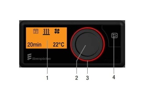 Włącznik Zegar EasyStart Pro Timer Airtronic S2 M2 / Hydronic S3 12V / 24V Eberspaecher