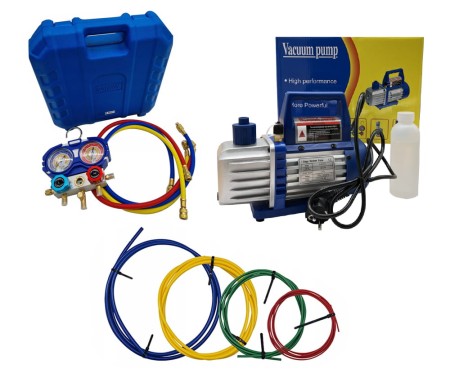 Zestaw do montażu klimatyzacji Pompa próżniowa SPV115 + Manometry z wężami R32, R410A + Zestaw prętów.jpg