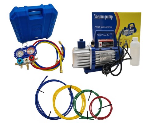 Zestaw do montażu klimatyzacji Pompa próżniowa SPV115 + Manometry z wężami R32, R410A + Zestaw prętów.jpg