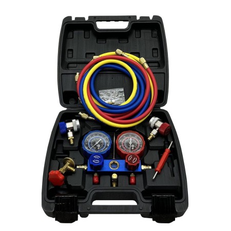 Manometry + Szybkozłącza WC + NC R134a - kompletny zestaw