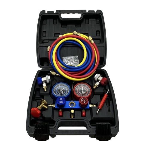Manometry + Szybkozłącza WC + NC R134a - kompletny zestaw