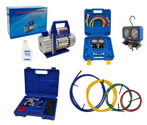 Pompa prozniowa VP125+Manometry Value VRM2-B-0801 R-32 R-410A R-134A +Kielicharka + Pręty.jpg