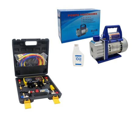 ZESTAW MANOMTERÓW Z WĘZAMI  DO CZYNNIKÓW R22 R32 R134A R410A   Z WALIZKĄ_POMPA PRÓŻNIOWA 42,48 l_min z olejem.jpg