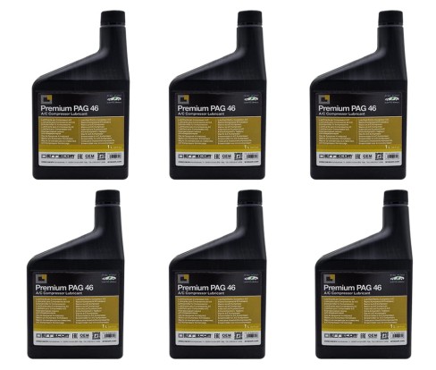Olej PAG46 do klimatyzacji samochodowej R1234yf/R134a 6 sztuk 1L.jpg