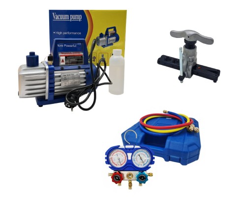 Zestaw do klimatyzacji Pompa próżniowa SPV115 + Manometry Aitcool + przewody + Kielicharka.jpg