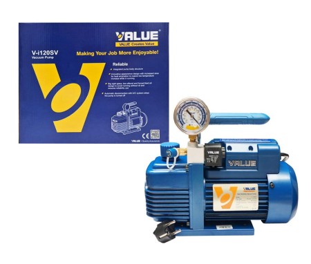 Pompa Próżniowa VALUE V-i120SV + Elektroniczny manometr ELITECH MS-100 - 1