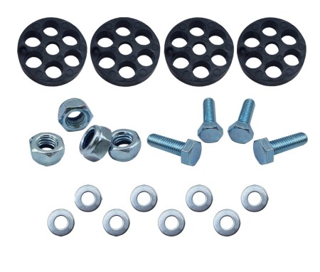 Podkładka podstawka antywibracyjna gumowa płaska 4 sztuki M8 .jpg