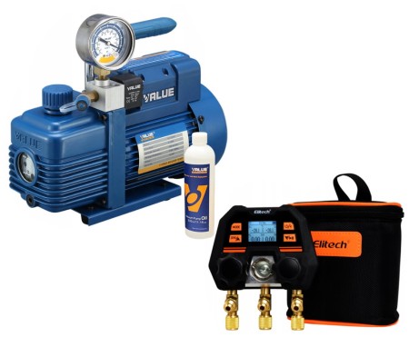 Zestaw narzędzi Manometr elektroniczne ELITECH MS-100 + Pompa próżniowa Value V-i220SV.jpg