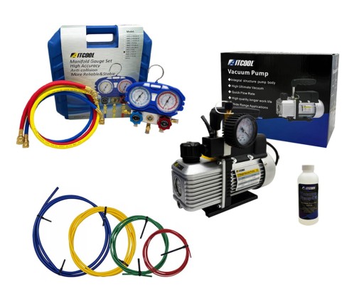Zestaw Pompa próżniowa Aitcool VP120M-SG 51L/min + Manometry R32 R410A + wkłądy do gięcia.jpg