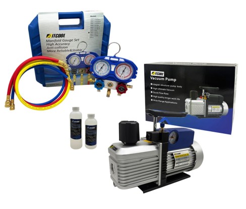 Pompa próżniowa do klimatyzacji Aitcool VP2200M-SG 283L/min Dwustopniowa z manometrem + Manometry R32 R410.jpg