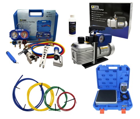 Pompa próżniowa Aitcool VP260M-SG 142L/min + Zestaw narzędzi Aitcool ATK-4 + Wkłady do gięcia + Waga.jpg