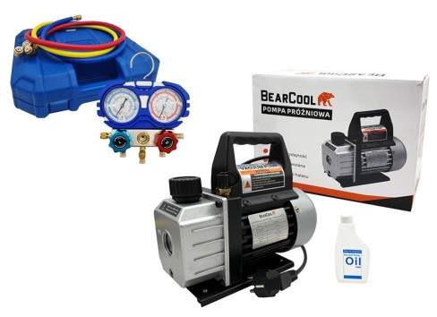 Pompa Próżniowa BearCool 42l_min + Manometry Aitcool R32, R410A.jpg