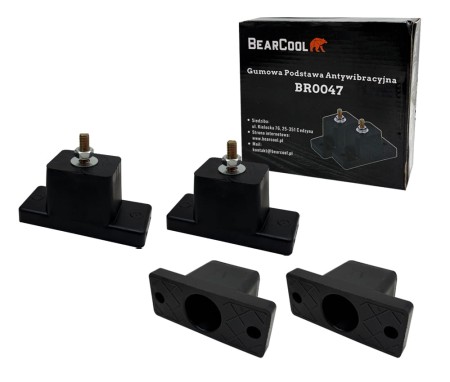 Podstawa antywibracyjna gumowa Stopki klimatyzacji 200kg 4 sztuki komplet M8.jpg